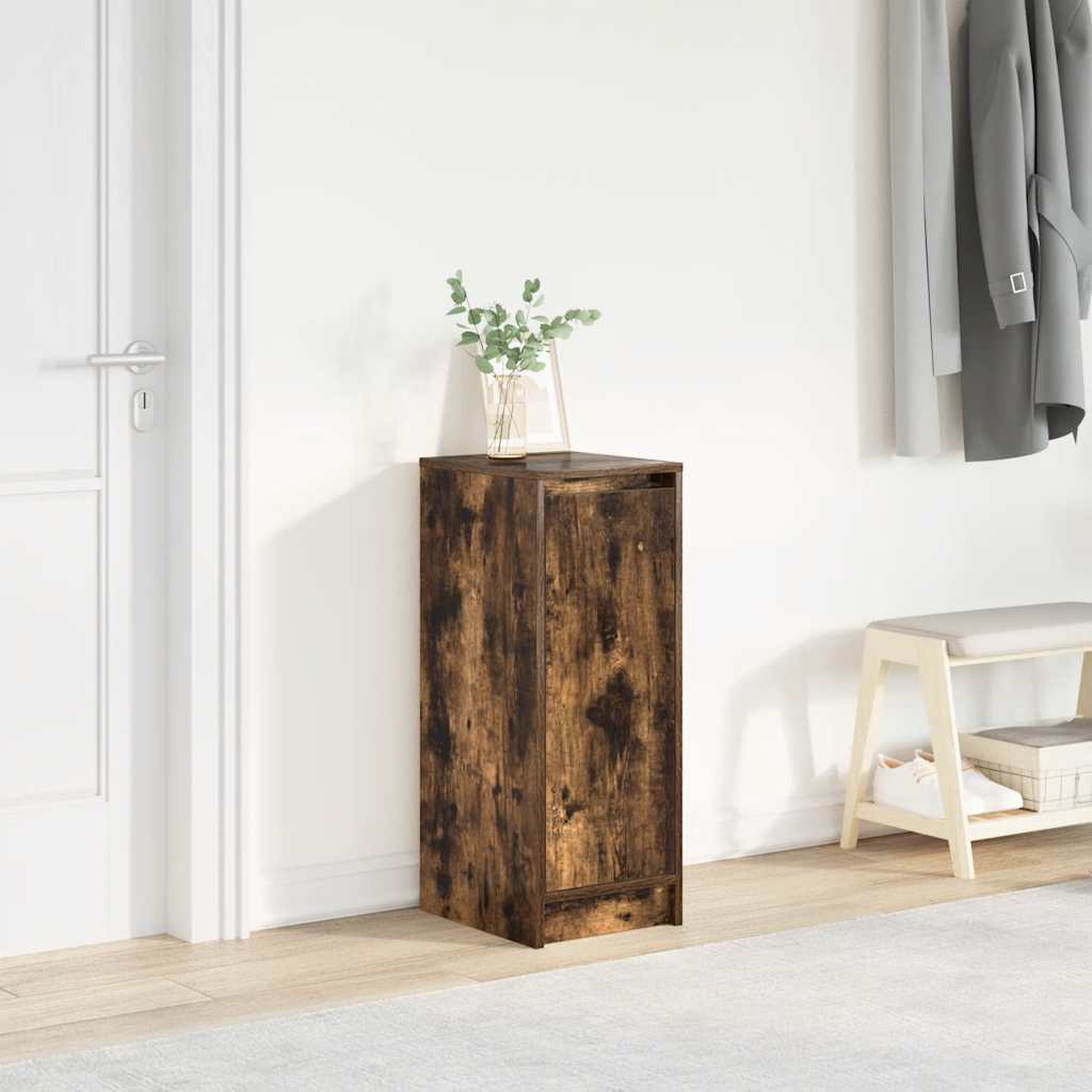 vidaXL Szafka na buty Dąb wędzony 29,5x34x76 cm Drewno klejone