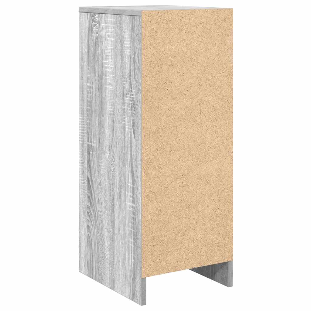 vidaXL Szafka na buty Szara Sonoma 29,5x34x76 cm Drewno klejone