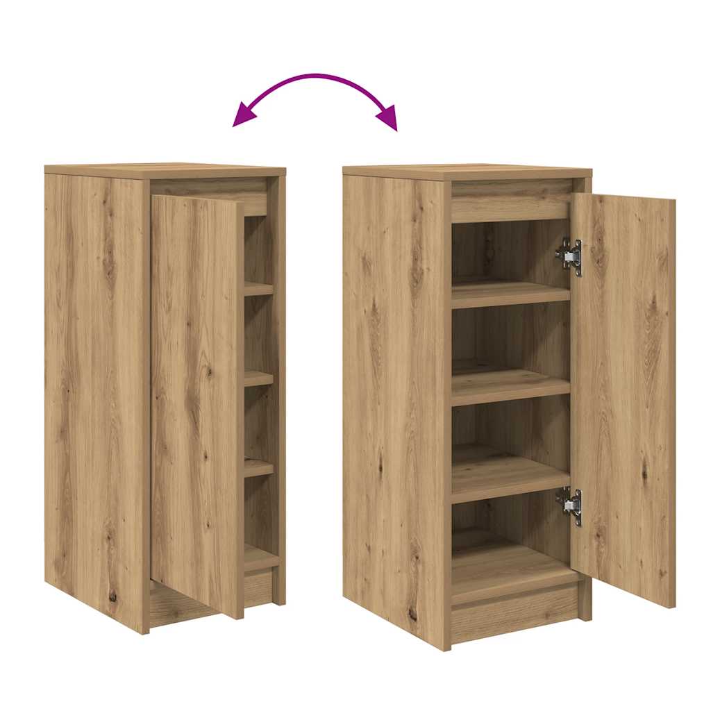 vidaXL Szafka na buty Artisan Oak 29,5x34x76 cm Drewno klejone
