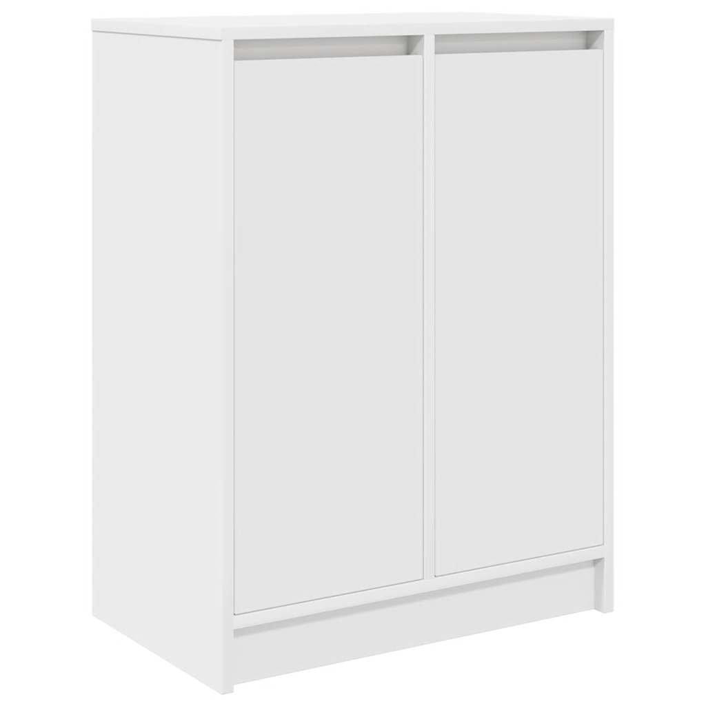 vidaXL Szafka na buty Biała 57x34x76 cm Drewno klejone