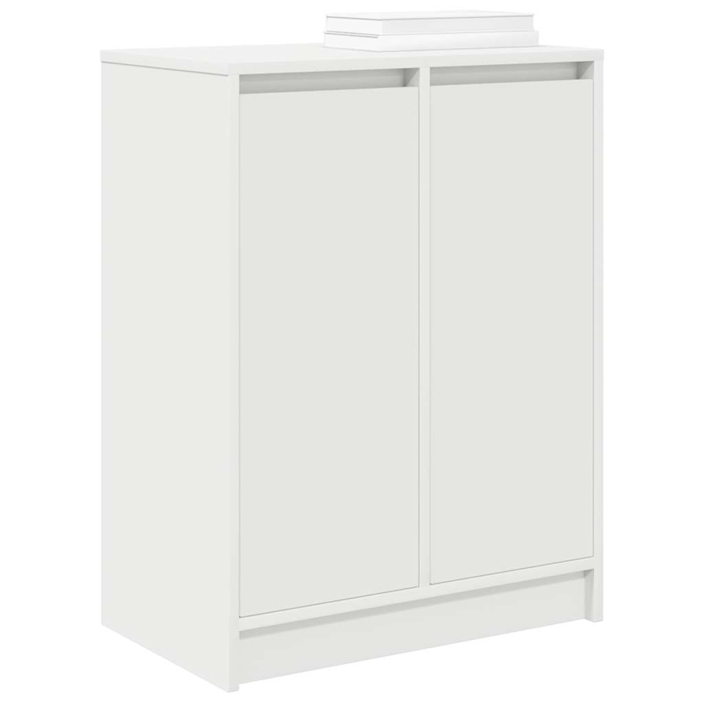 vidaXL Szafka na buty Biała 57x34x76 cm Drewno klejone