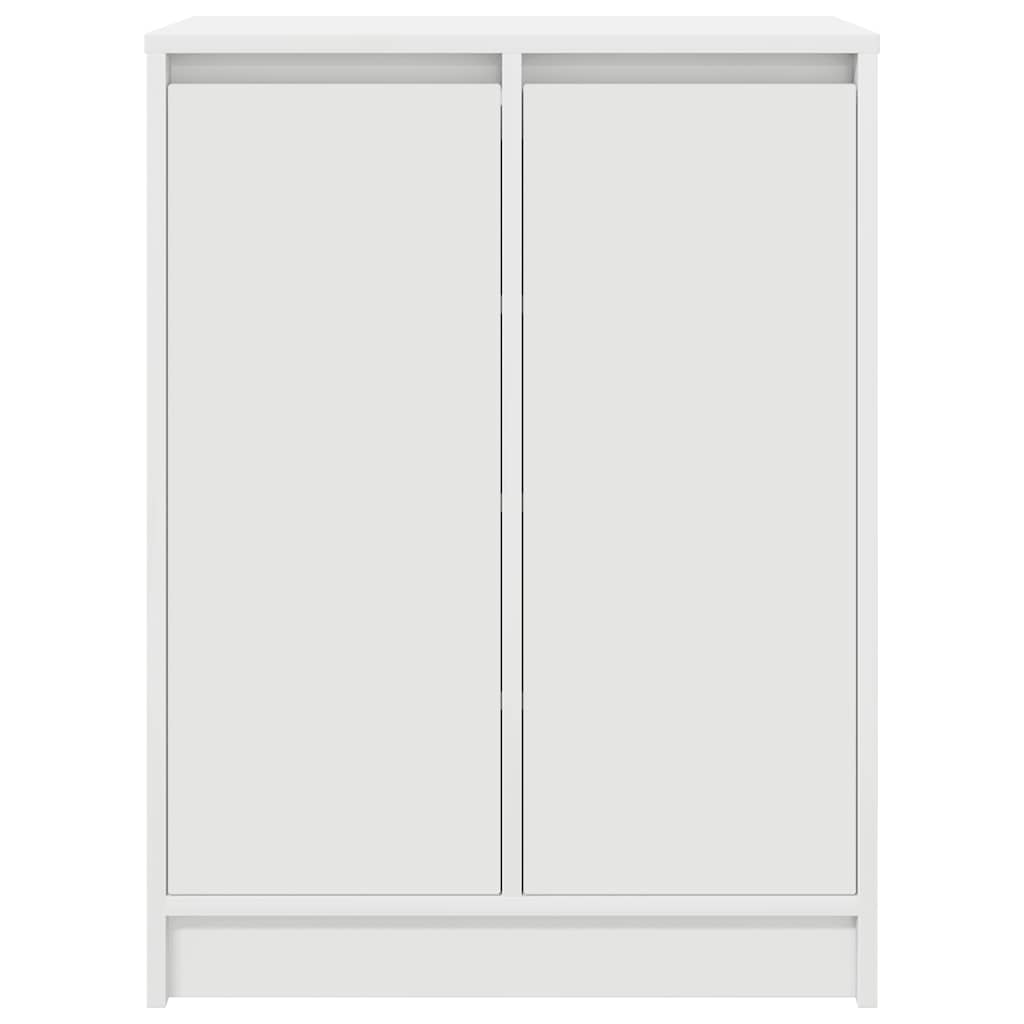 vidaXL Szafka na buty Biała 57x34x76 cm Drewno klejone