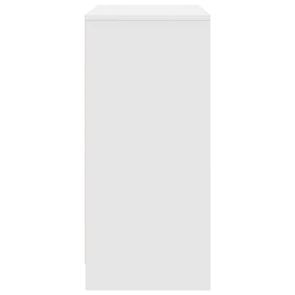 vidaXL Szafka na buty Biała 57x34x76 cm Drewno klejone