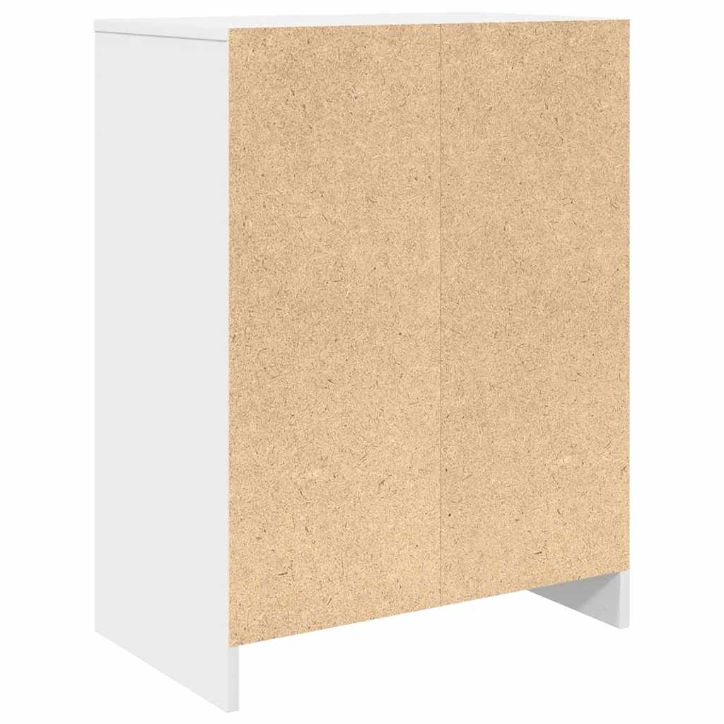 vidaXL Szafka na buty Biała 57x34x76 cm Drewno klejone