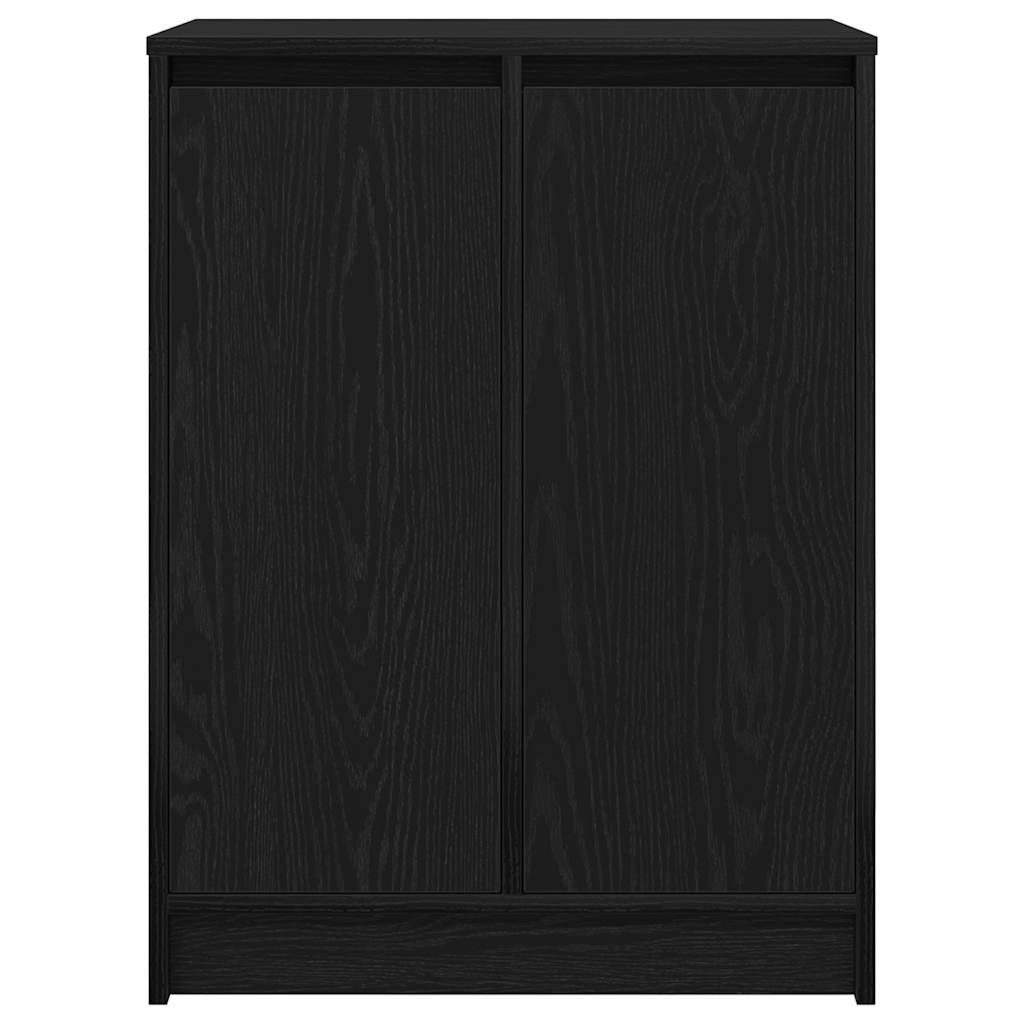 vidaXL Szafka na buty Czarny dąb 57x34x76 cm Drewno klejone