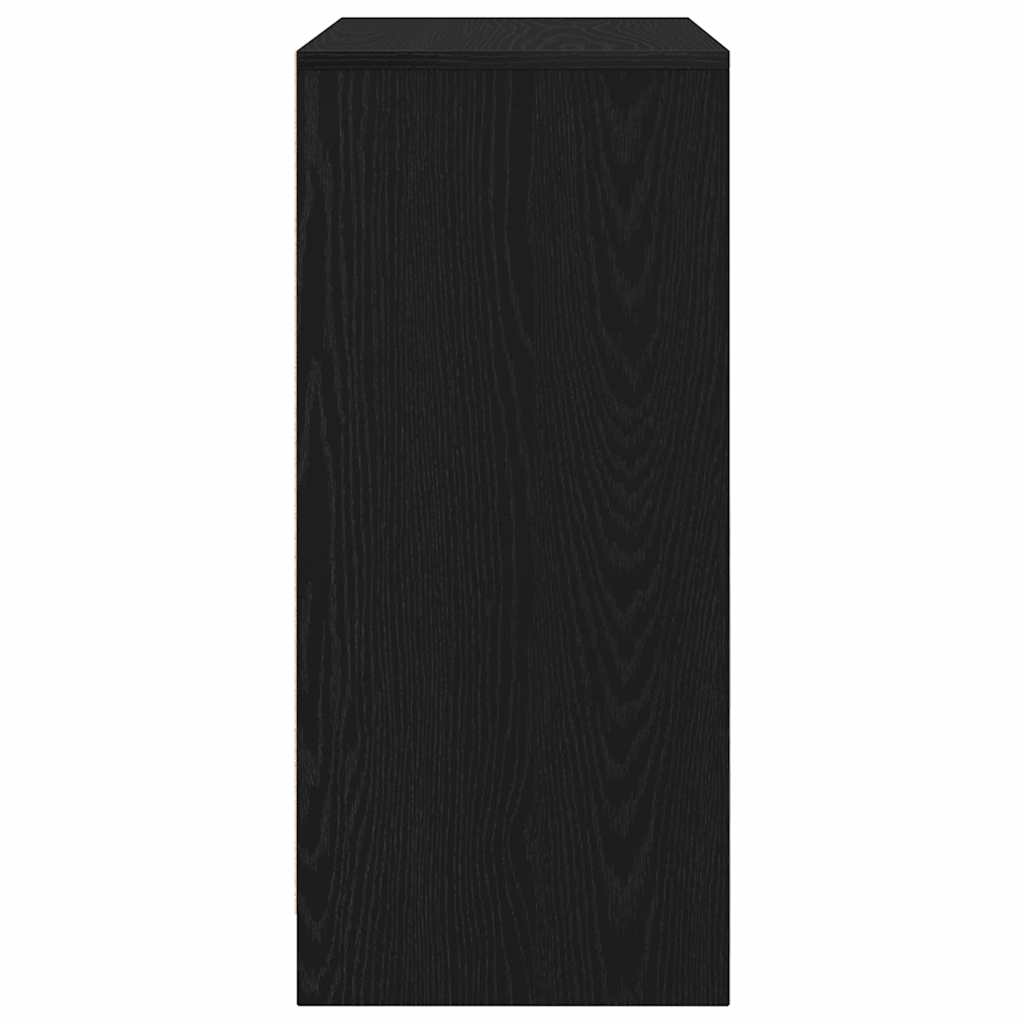 vidaXL Szafka na buty Czarny dąb 57x34x76 cm Drewno klejone