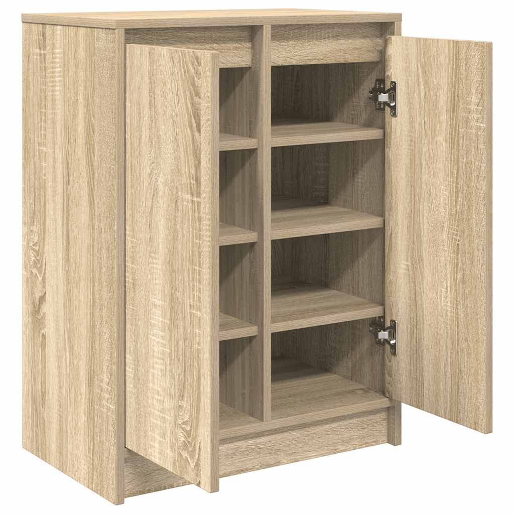 vidaXL Szafka na buty Sonoma Oak 57x34x76 cm Drewno klejone