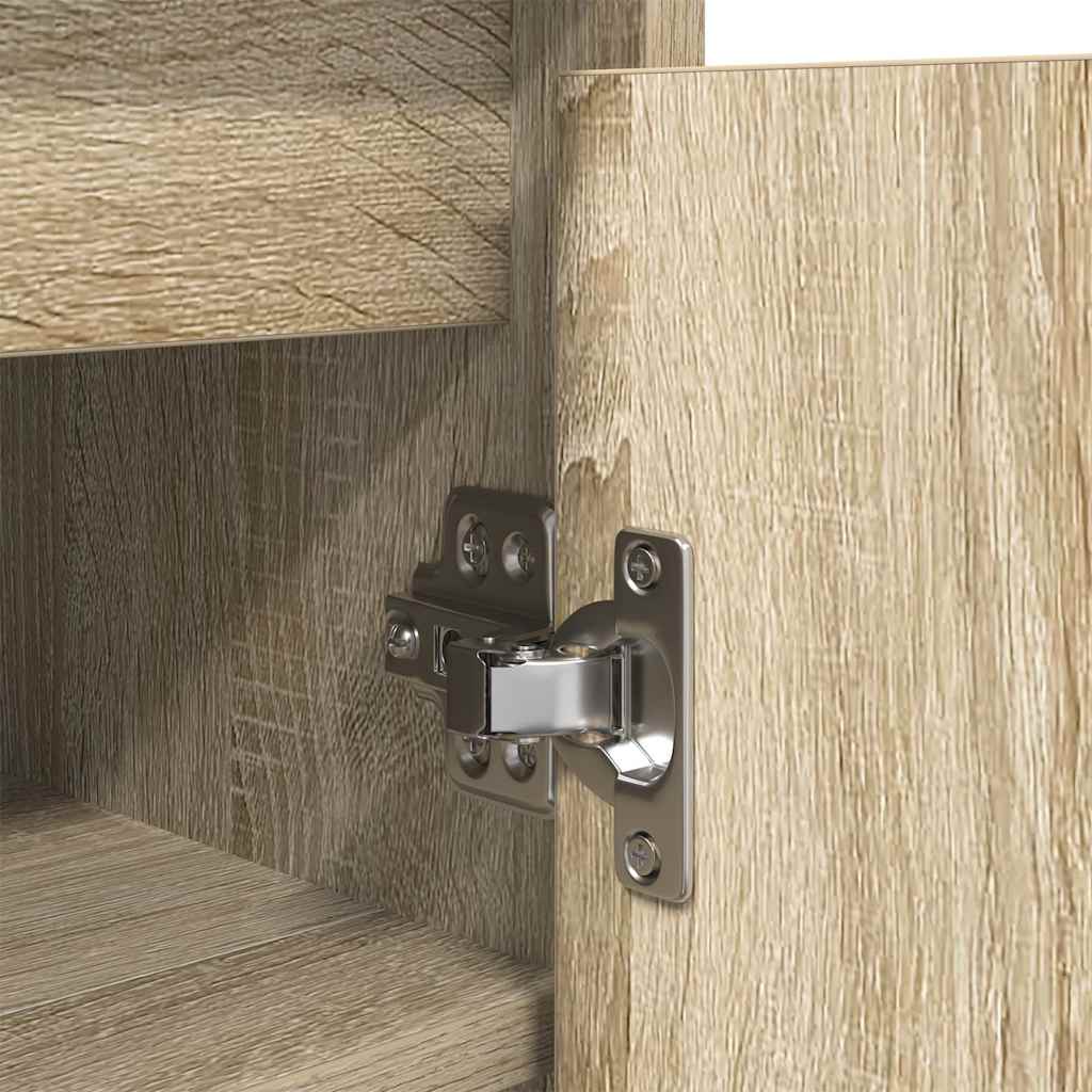 vidaXL Szafka na buty Sonoma Oak 57x34x76 cm Drewno klejone