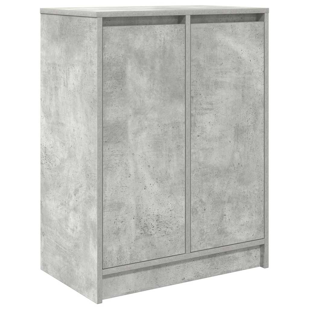 vidaXL Szafka na buty Beton Szary 57x34x76 cm Drewno klejone