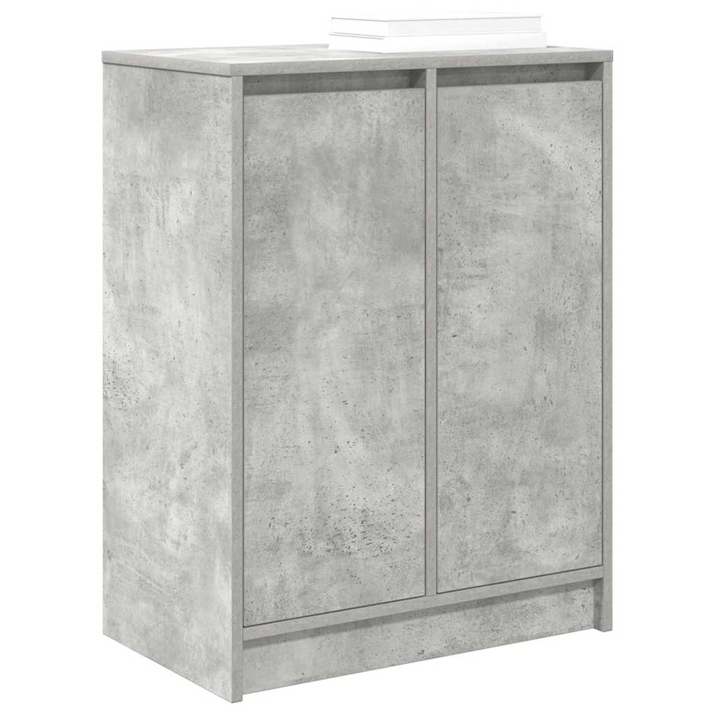 vidaXL Szafka na buty Beton Szary 57x34x76 cm Drewno klejone