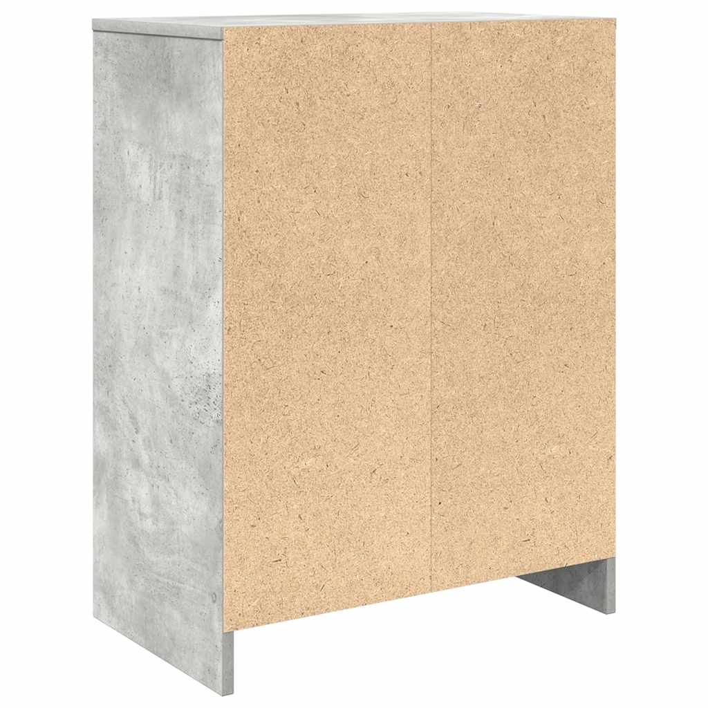 vidaXL Szafka na buty Beton Szary 57x34x76 cm Drewno klejone
