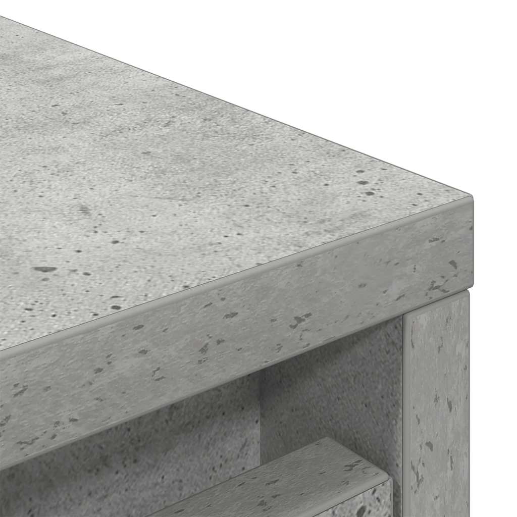 vidaXL Szafka na buty Beton Szary 57x34x76 cm Drewno klejone