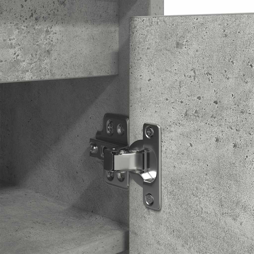 vidaXL Szafka na buty Beton Szary 57x34x76 cm Drewno klejone