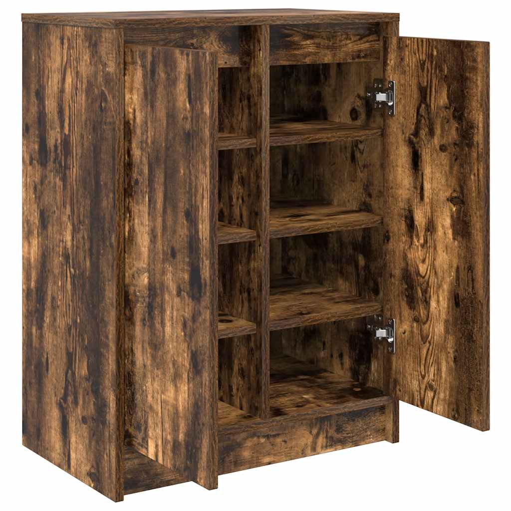 vidaXL Szafka na buty Dąb wędzony 57x34x76 cm Drewno klejone