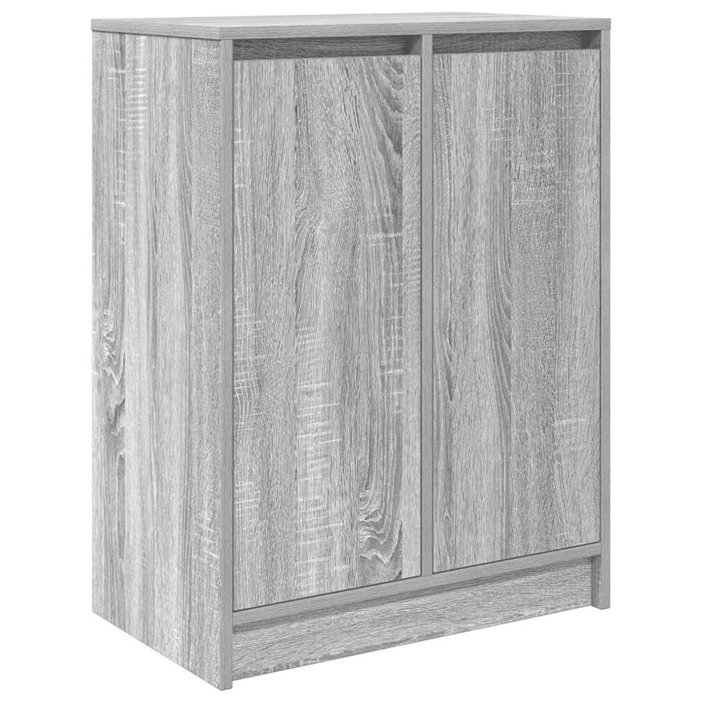 vidaXL Szafka na buty Szara Sonoma 57x34x76 cm Drewno klejone