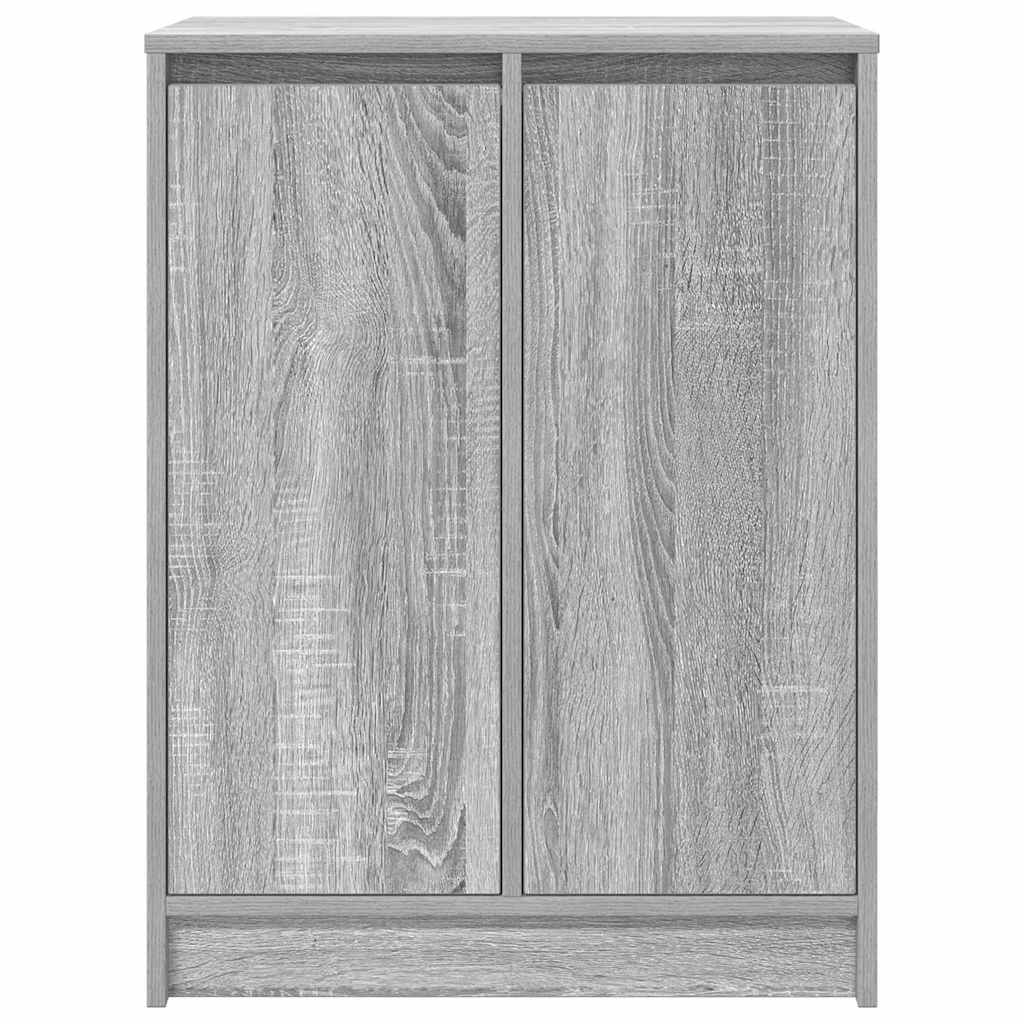 vidaXL Szafka na buty Szara Sonoma 57x34x76 cm Drewno klejone