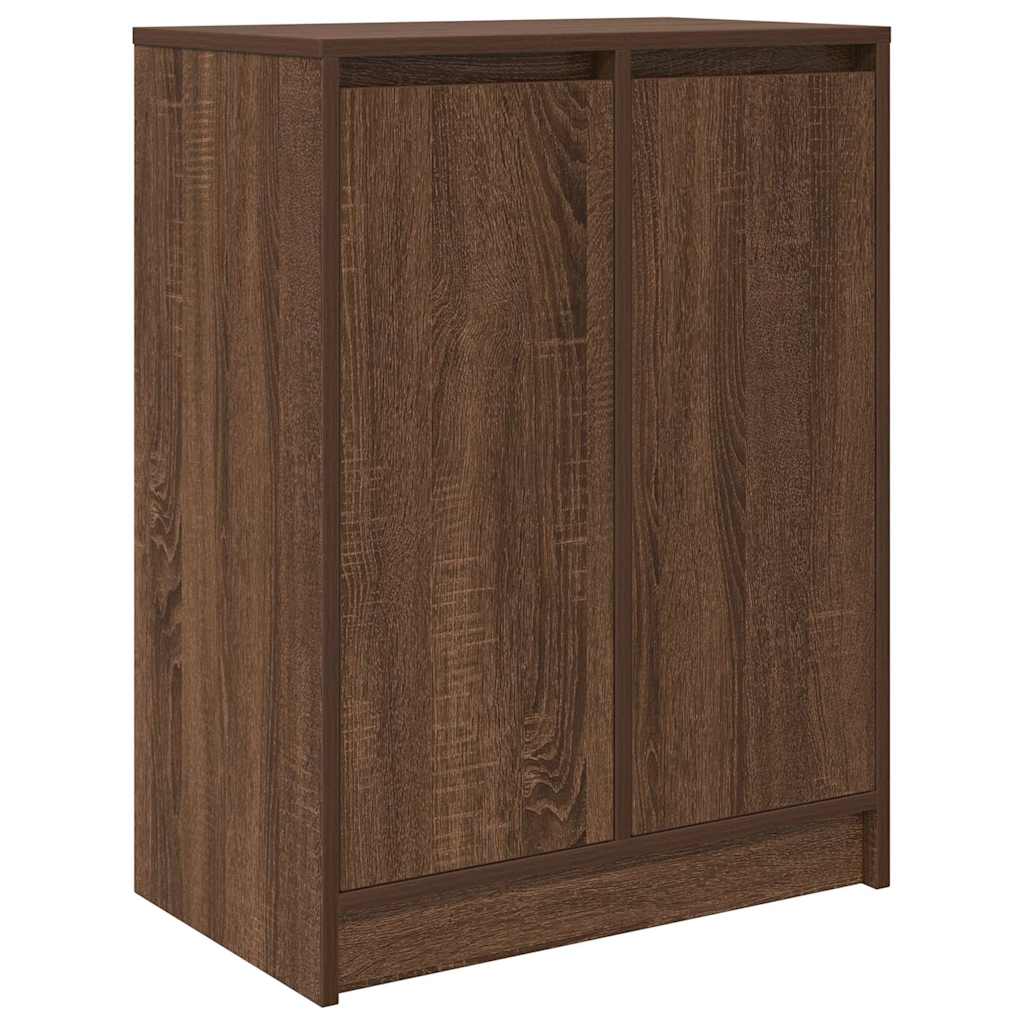 vidaXL Szafka na buty Brązowy Dąb 57x34x76 cm Drewno klejone