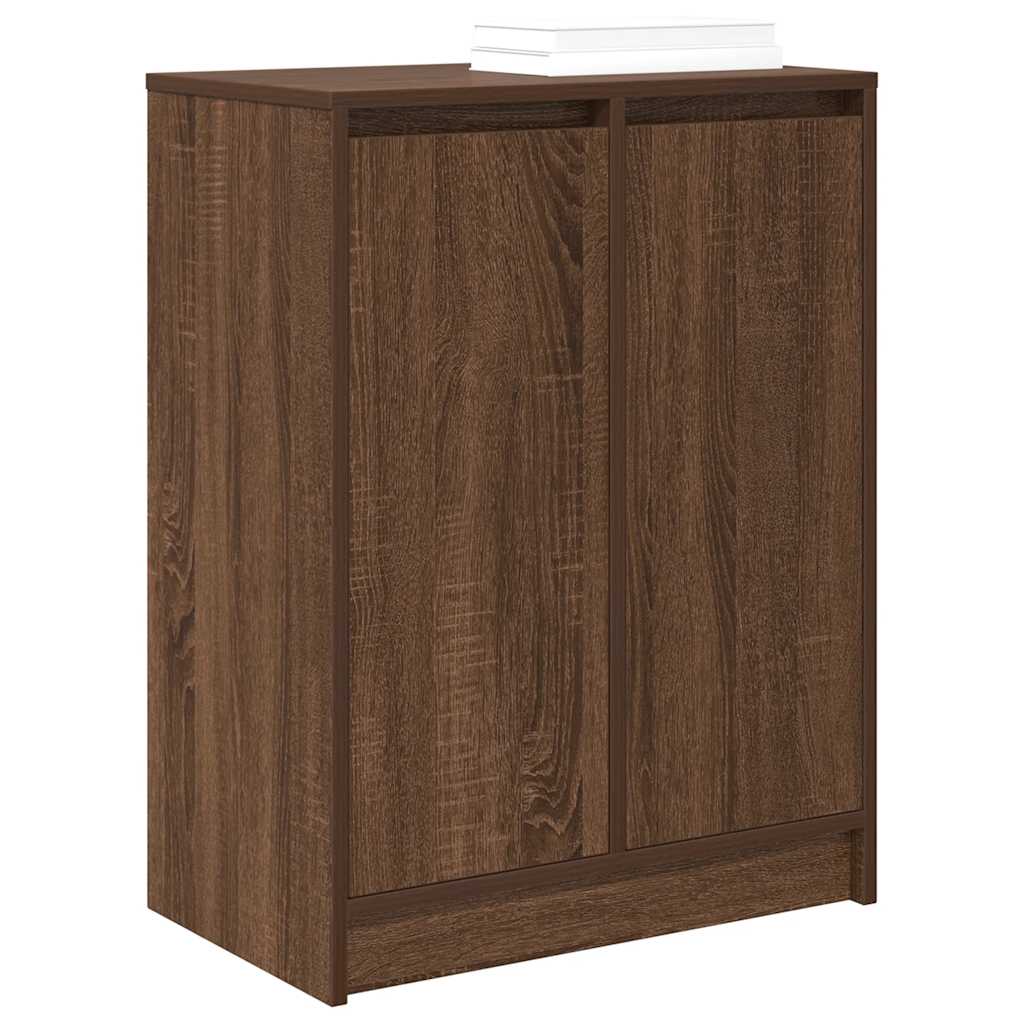 vidaXL Szafka na buty Brązowy Dąb 57x34x76 cm Drewno klejone