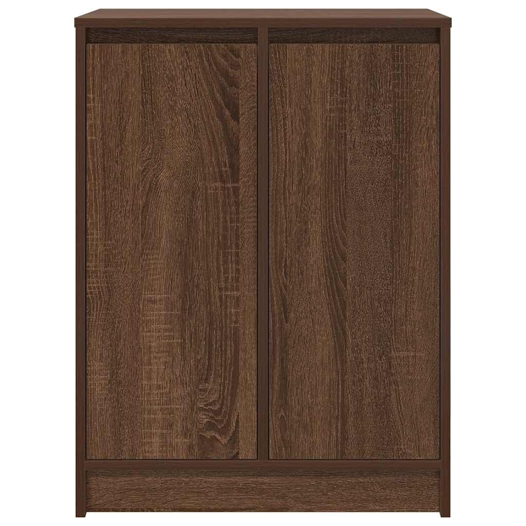 vidaXL Szafka na buty Brązowy Dąb 57x34x76 cm Drewno klejone