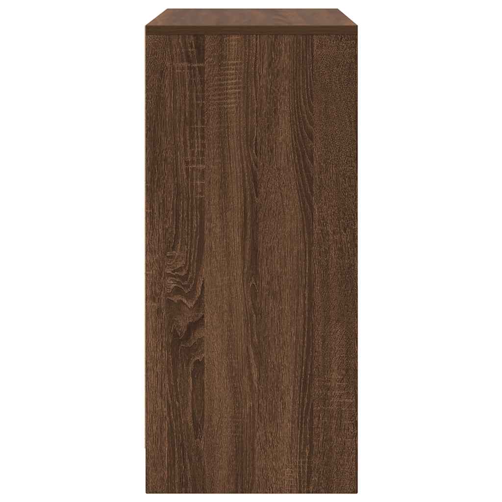 vidaXL Szafka na buty Brązowy Dąb 57x34x76 cm Drewno klejone