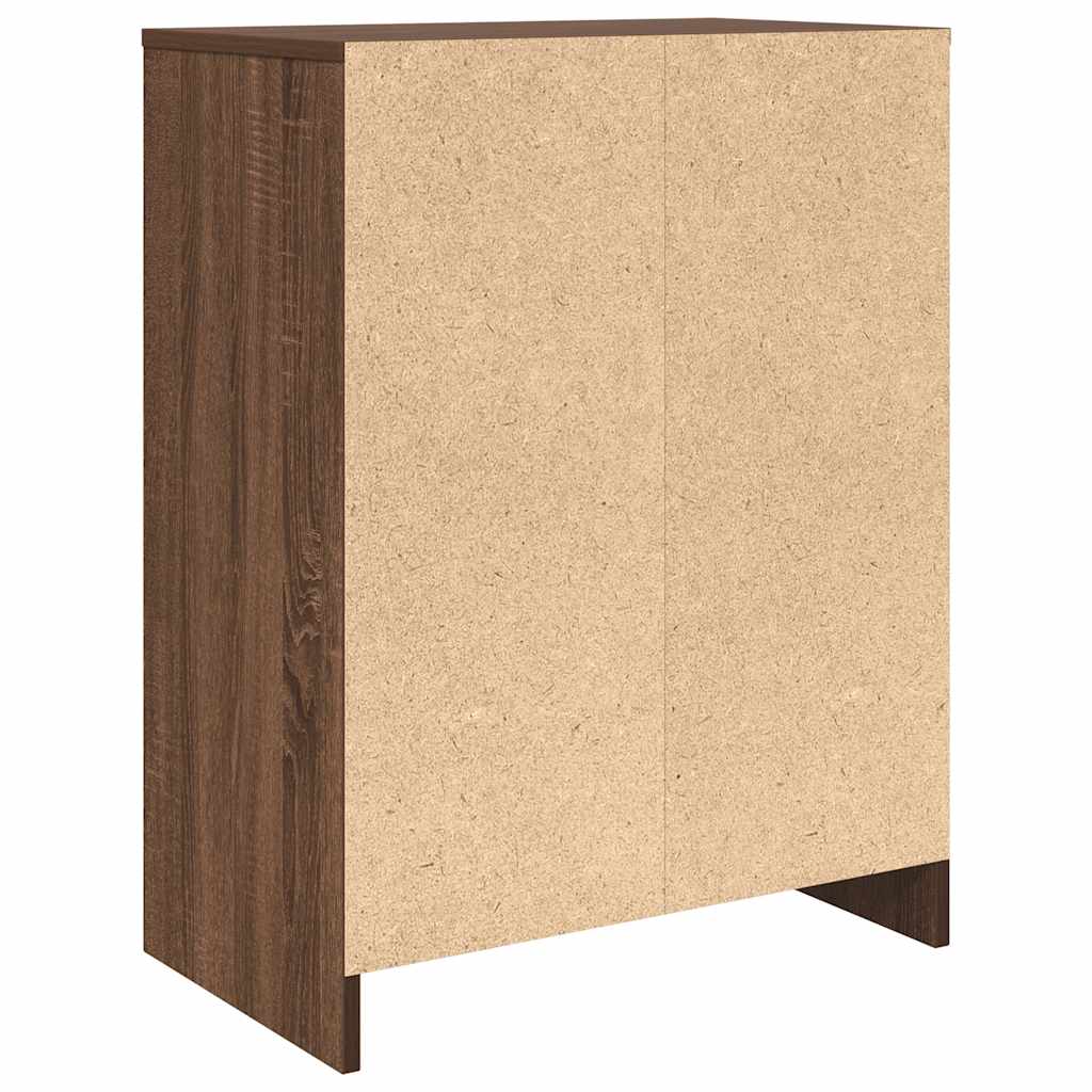 vidaXL Szafka na buty Brązowy Dąb 57x34x76 cm Drewno klejone