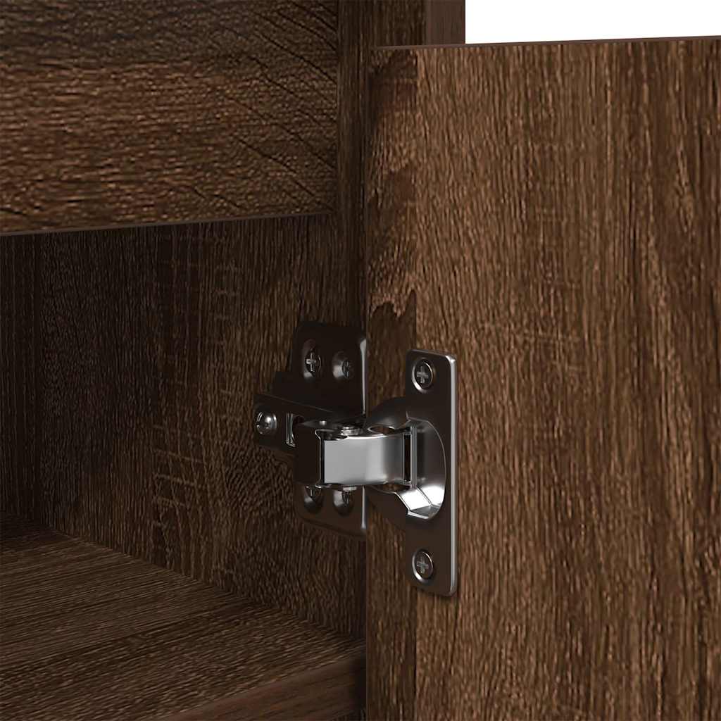 vidaXL Szafka na buty Brązowy Dąb 57x34x76 cm Drewno klejone