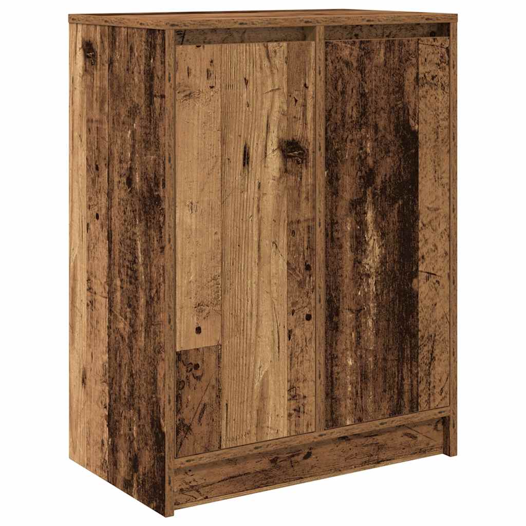 vidaXL Szafka na buty Stare drewno 57x34x76 cm Drewno klejone