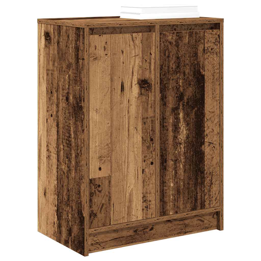 vidaXL Szafka na buty Stare drewno 57x34x76 cm Drewno klejone