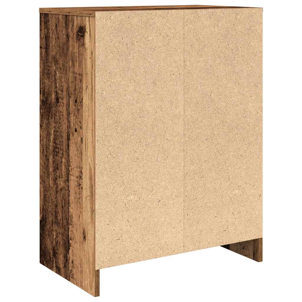 vidaXL Szafka na buty Stare drewno 57x34x76 cm Drewno klejone