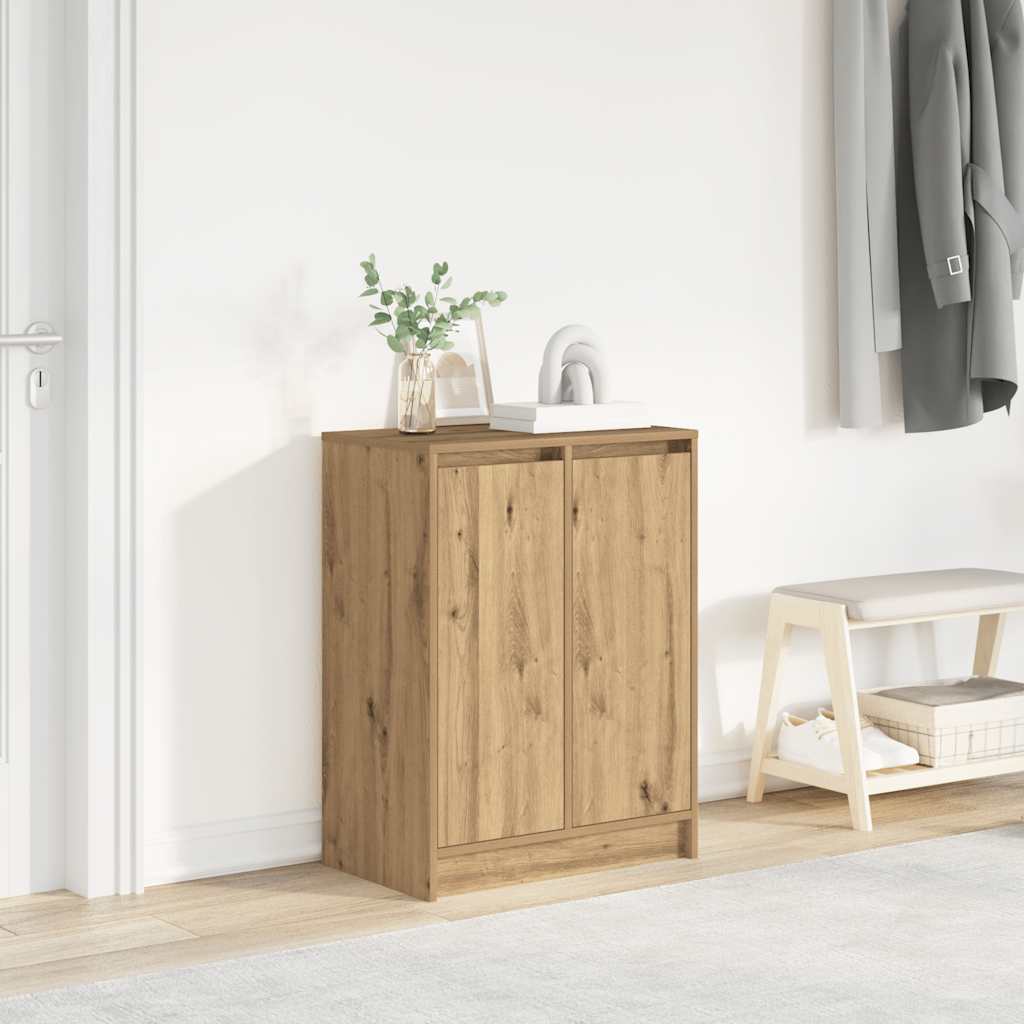 vidaXL Szafka na buty Artisan Oak 57x34x76 cm Drewno klejone
