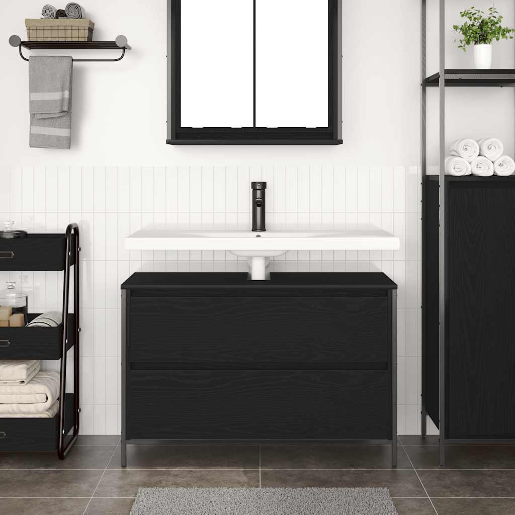 vidaXL Szafka pod umywalkę łazienkową z szufladami 90x34,5x60 cm