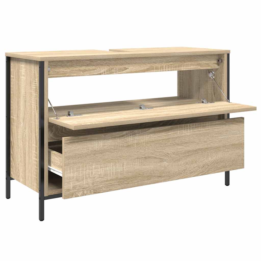 vidaXL Szafka pod umywalkę łazienkową z szufladami 90x34,5x60 cm