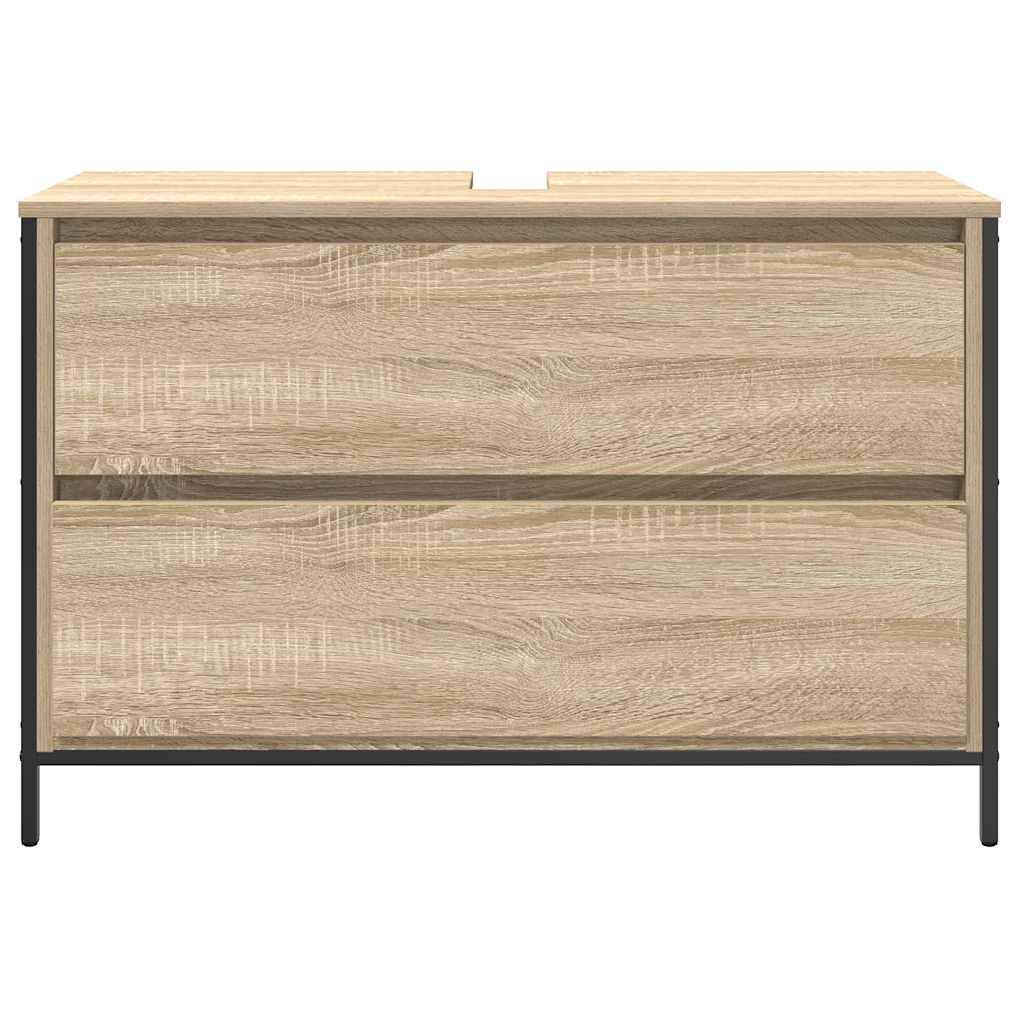 vidaXL Szafka pod umywalkę łazienkową z szufladami 90x34,5x60 cm