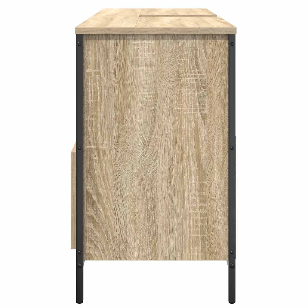 vidaXL Szafka pod umywalkę łazienkową z szufladami 90x34,5x60 cm