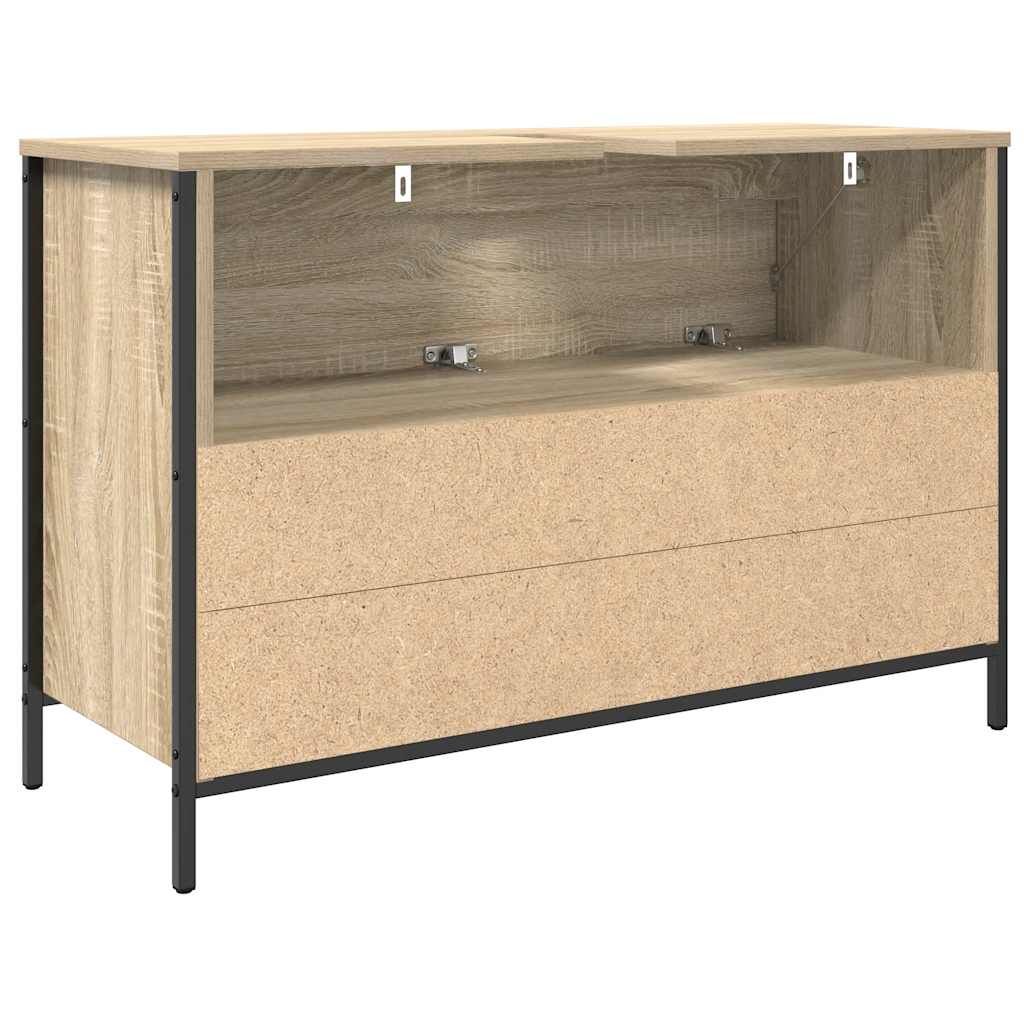 vidaXL Szafka pod umywalkę łazienkową z szufladami 90x34,5x60 cm