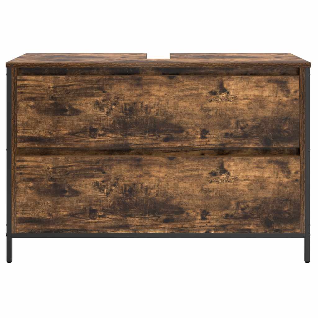 vidaXL Szafka pod umywalkę łazienkową z szufladami 90x34,5x60 cm