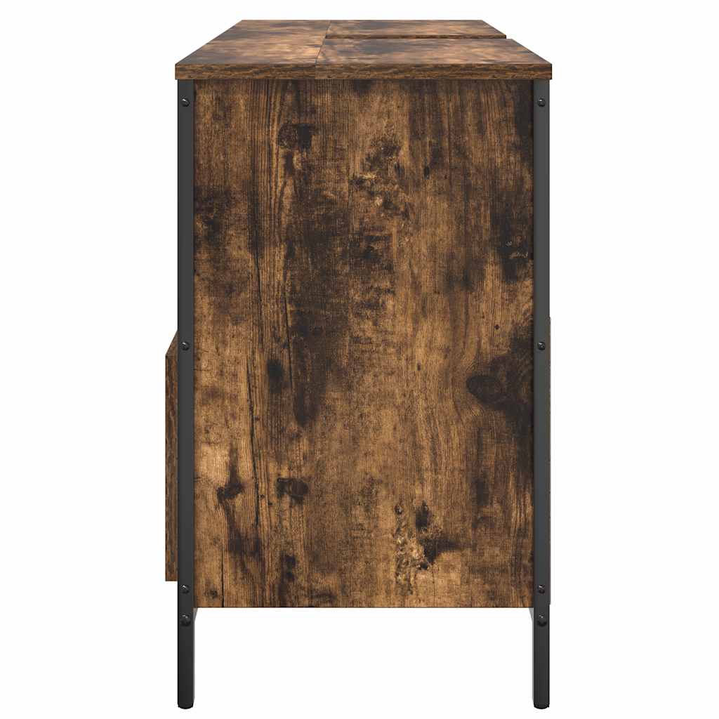 vidaXL Szafka pod umywalkę łazienkową z szufladami 90x34,5x60 cm