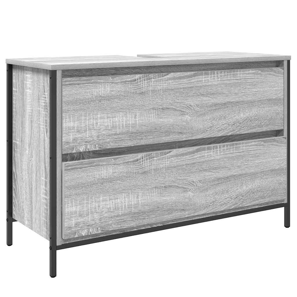 vidaXL Szafka pod umywalkę łazienkową z szufladami 90x34,5x60 cm