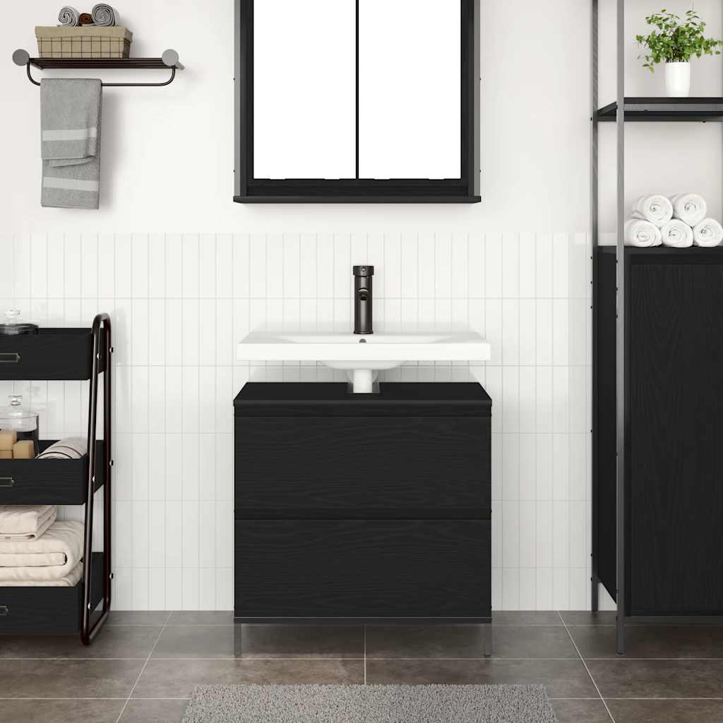 vidaXL Szafka pod umywalkę łazienkową z szufladami 60x34,5x60 cm