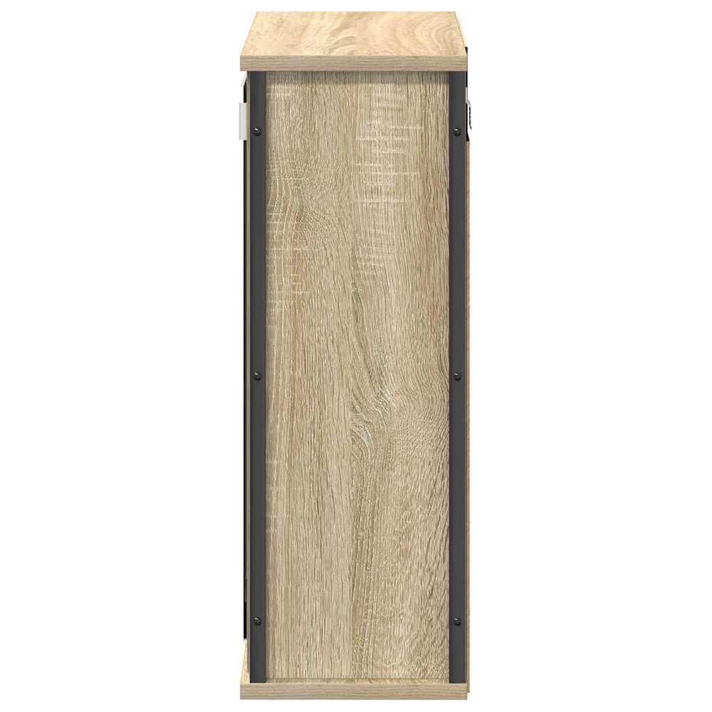 vidaXL Szafka ścienna łazienkowa z lustrem, dąb sonoma, 50x21x60 cm