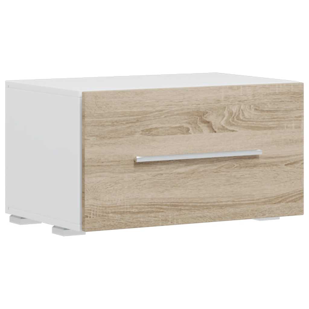 vidaXL 5-częściowe szafki pod telewizor z oświetleniem LED Sonoma Oak