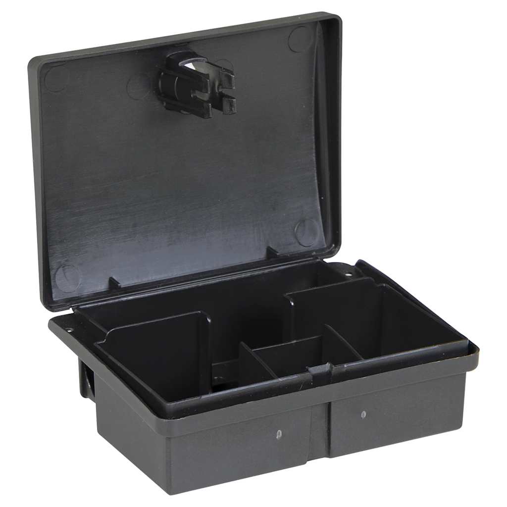 vidaXL Pułapki na myszy 5 szt. Czarne 13x10x4 cm