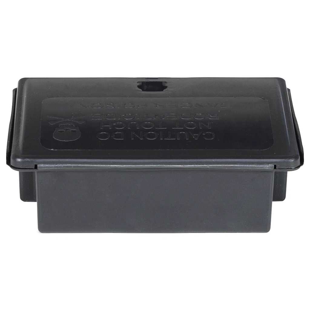 vidaXL Pułapki na myszy 5 szt. Czarne 13x10x4 cm
