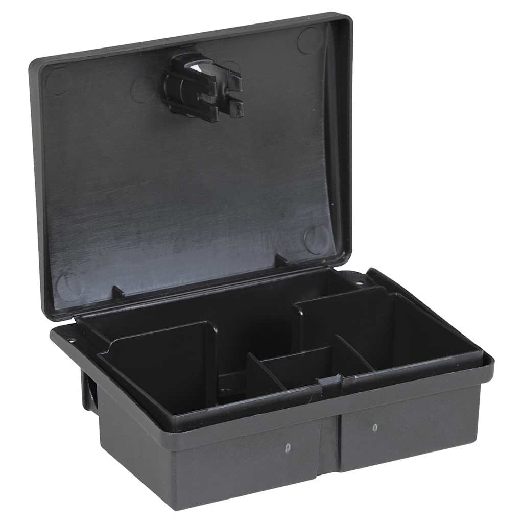 vidaXL Pułapki na myszy 10 szt. Czarne 13x10x4 cm