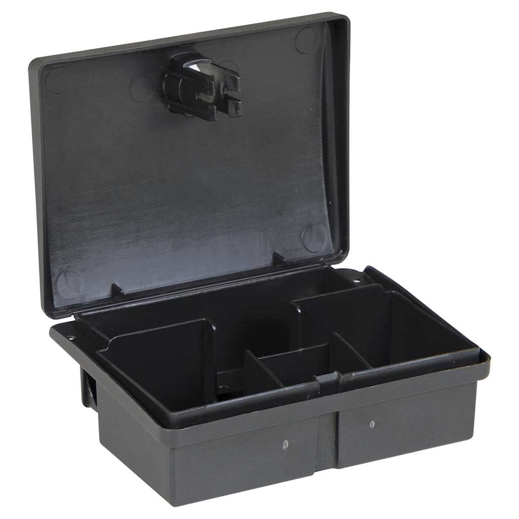 vidaXL Pułapki na myszy 20 szt. Czarne 13x10x4 cm