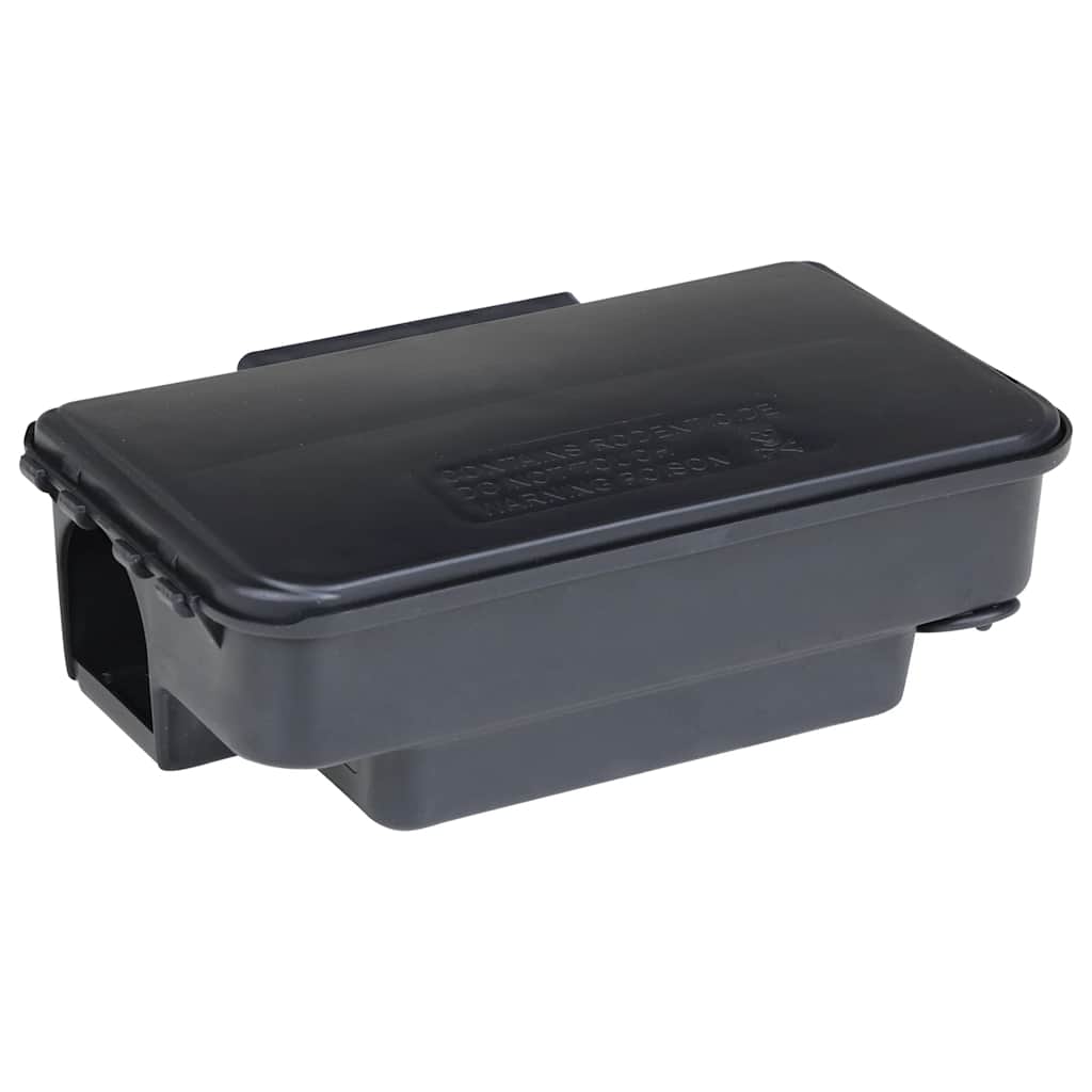 vidaXL Pułapki na myszy 4 szt. Czarne 22x12,5x7,5 cm