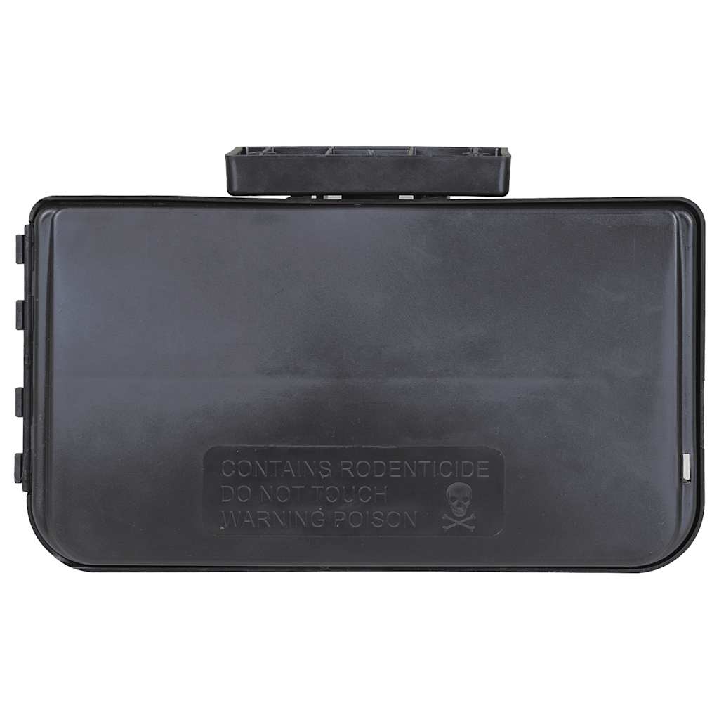 vidaXL Pułapki na myszy 4 szt. Czarne 22x12,5x7,5 cm