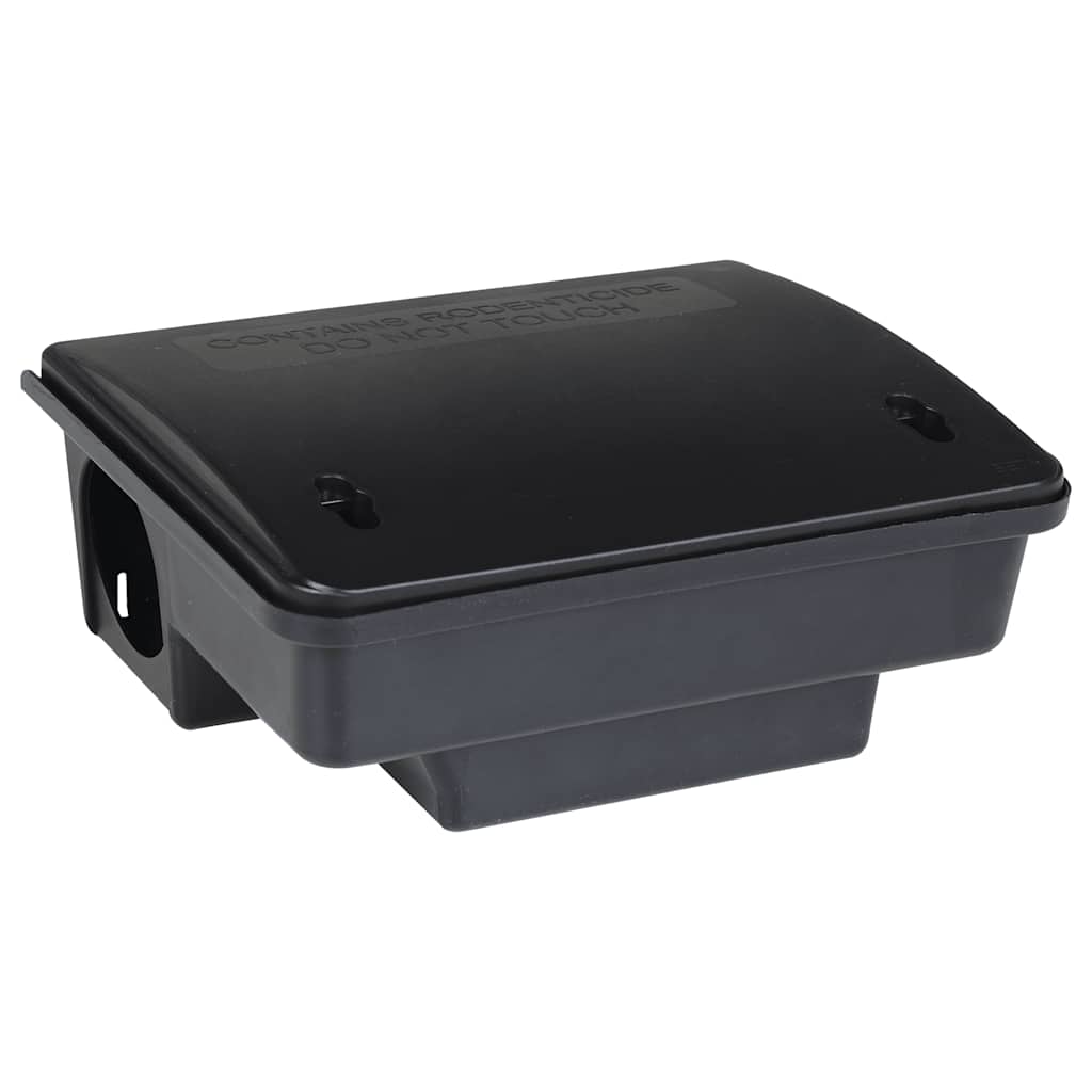 vidaXL Pułapki na myszy 4 szt. Czarne 23x19x9,5 cm