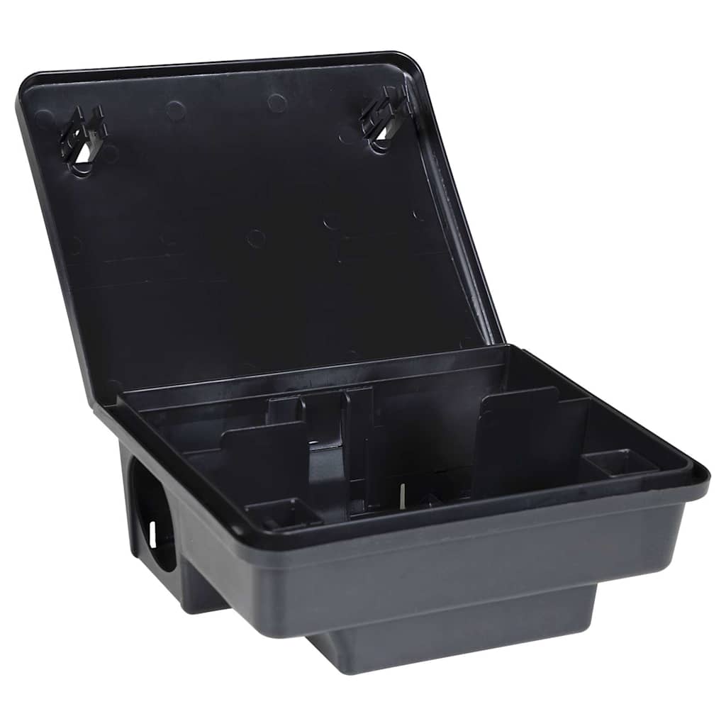 vidaXL Pułapki na myszy 4 szt. Czarne 23x19x9,5 cm