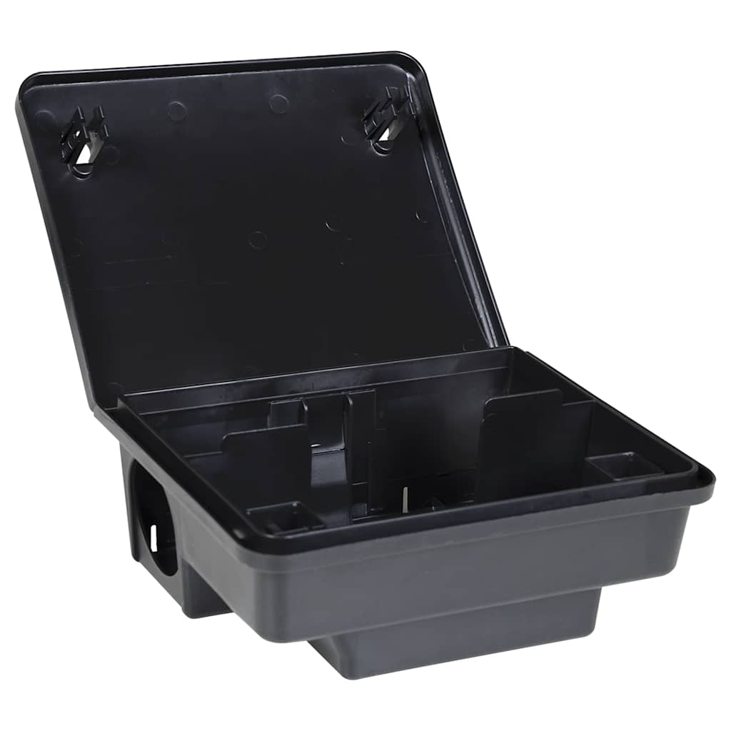 vidaXL Pułapki na myszy 6 szt. Czarne 23x19x9,5 cm